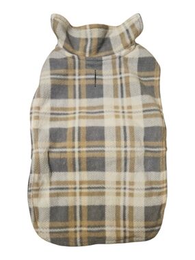 NWT Youly The Explorer Dog Coat Plaid Fleece Dog Coat M/L